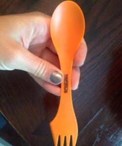 Tapirus Spork to Go V8 Set - 8 Colorful Durable and BPA Free Sporks - Spoon, Fork and Knife Combo Utensils Flatware Mess Kit for Camping and Outdoor Activities - with Bottle Opener and Carrying Case 28 615SyJq4sL