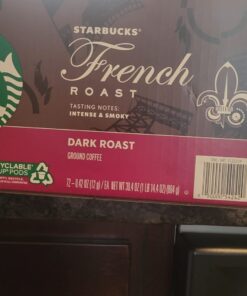 Starbucks K-Cup Coffee Pods—Dark Roast Coffee—French Roast for Keurig Brewers—100% Arabica—4 boxes (96 pods total) 41 615VSOyGFgL
