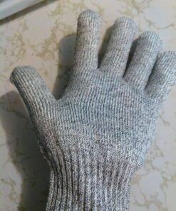 G & F 57100M CUTShield Classic level 5 Cut Resistant Gloves for Kitchen,Food Grade Cut Resistant Gloves, Medium.,Grey Plain Palm 17 615XDstbupL
