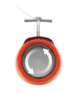 Oreck Commercial Orange Tile & Resilient Floor Scrub Brush for Orbiter Floor Machine ORB550MC, Clean Heavy-Duty Floors, 12 Inch Diameter 0.028 Inch Crimped Polypropelene Bristles, 237047, Orange Orbiter Brush 23 615XbUd9QNS