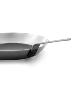 Matfer Bourgeat, Gray 0 Black Steel Round Frying Pan, 10 1/4-Inch 25 615XzRAWC9L