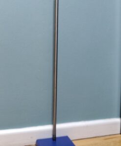Chemical Resistant Steel Ring Stand Set - Lab Stand Support with Clamp - 8 Inch x 5 Inch Base, 24 Inch Rod - Use as Glass Funnel Stand or Test Tube Holder 1 6 615Yp 5oyL