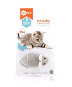Alternative view of HEXBUG Mouse Robotic Cat Toy (GREY) for all breed sizes