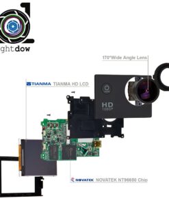 Lightdow LD4000 Sports Action Camera HD Waterproof DV Camcorder (Black) Black 32 615ZmxM9OiL