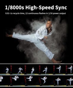 Godox AD400 Pro AD400Pro Outdoor Flash Strobe, Portable 400W 2.4G TTL 1/8000 HSS Monolight, 0.01-1s Recycle, 30W LED Modeling Lamp with Rechargeable Battery and Bowens Mount 45 615aPeilm6L