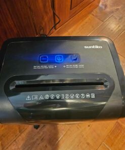 Suntiko Paper Shredder, 18-Sheet Cross Cut Level P-4, Shred Paper/Credit Card/CD, with Large Pull Out Bin,Insert Auto Jam Proof System Shredder for Home&Office 56 615arr8KVRL