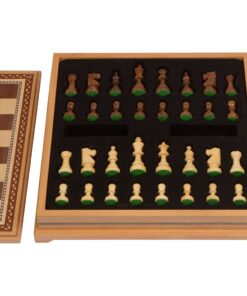 Helen Chess Inlaid Wood Board Game Set with Weighted Wooden Pieces, Large 15 x 15 Inch 9 615f1pwbdAL
