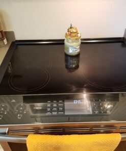 ITEMporia Silicone Stove Gap Covers (2 Pack), Easy Clean Heat Resistant Oven Gap Filler To Seal Between Stovetop and Counter (25 Inches, Black) 25 Inches 31 615fTzAEGrL