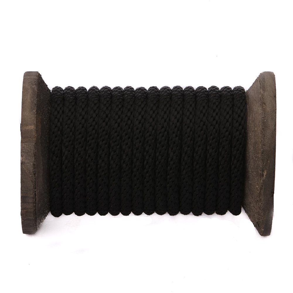 Ravenox Solid Braid Utility Rope | Made in the USA | All Purpose Solid Braid MFP Derby Cord for Crafts, Sports, Landscaping, Horse Tack, Pets & Décor | Dozens of Colors & Diameters of Rope by the Foot 3/8 Inch x 1000 Feet Black 3 Ravenox Solid Braid Utility Rope | Made in the USA | All Purpose Solid Braid MFP Derby Cord for Crafts, Sports, Landscaping, Horse Tack, Pets & Décor | Dozens of Colors & Diameters of Rope by the Foot 3/8 Inch x 1000 Feet Black - Image 3