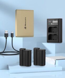 Powerextra EN-EL15a EN-EL15b EN-EL15c Battery and Dual USB Charger Compatible with Nikon D780, Z6, Z7, D850, D810, D810A, D800, D800E, D7500, D7200, D7100, D7000, D750, D810, D610, D600, 1v1 Cameras 20 615i9aCpYRL