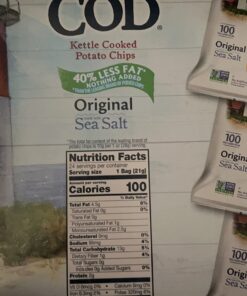 Cape Cod Potato Chips, Reduced Fat Kettle Cooked, Seaside Sampler (24 Count) Variety Pack 0.75 Ounce (Pack of 24) 19 615jT6cFsdL