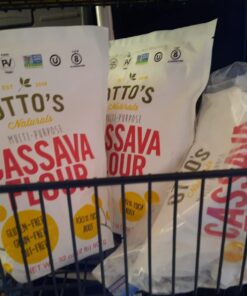 Otto's Naturals Cassava Flour, Gluten Free and Grain-Free Flour For Baking, Certified Paleo & Non-GMO Verified, Made From 100% Yuca Root, All-Purpose Wheat Flour Substitute, 2 lb Bag 2 Pound (Pack of 1) 36 615klnEVHaL