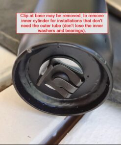 DOZYANT Gas Lift Cylinder Replacement,Hydraulic Pneumatic Shock Piston Heavy Duty (450 lbs) Universal Size Fits Most Executive Office Chairs, Highest End Class 4 Black 45 615kmtsZIeL