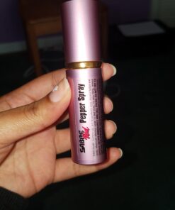 SABRE Lipstick Pepper Spray, Protect Against Multiple Threats with 12 Bursts, UV Marking Dye, The Most Discreet Pepper Spray Design, Pink 51 615kngyQqGL