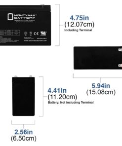 Mighty Max Battery Replaces HGL10-12 FULLRIVER 12V 10AH Yeuyang Enduring CB10-12 - 2 Pack 7 615kwZ DxeL 6