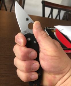 Spyderco Para 3 Signature Folding Utility Pocket Knife with 2.95" Stainless Steel Blade and G-10 Handle - Everyday Carry - PlainEdge - C223GP 34 615mJoouy0L