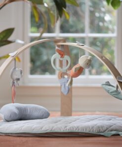 Ingenuity Cozy Spot Reversible Duvet Activity Gym & Play Mat with Wooden Bar - Loamy, Ages Newborn + 42 615mcgkUuCL