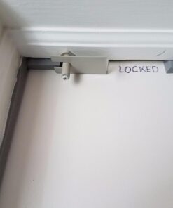 3 Pack - GlideLok Child Safety Door Top Lock Made of Durable Metal (Not Cheap Plastic Like Other Models) | for Childproofing Interior/Exterior Doors | Adults Can Operate Lock from Both Sides Pack of 3 49 615n8fuf1TL