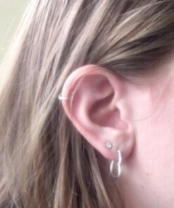 Jstyle Stud Earrings for Women Mens Stainless Steel Earrings, 3-8mm Round Cubic Zirconia Earrings Studs Ear Piercing Jewelry Set Silver Tone 35 615ntIQhvoL