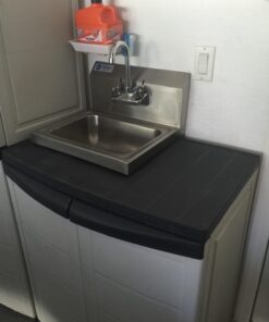 GRIDMANN Commercial NSF Stainless Steel Sink Wall Mount Hand Washing Basin with Faucet Without Side Splashes 27 615pHe4QHLL