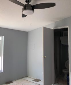 Westinghouse Lighting 7876400 Alloy 42-Inch Gun Metal Indoor Ceiling Fan, Light Kit with Opal Frosted Glass 34 615pXqovQuL