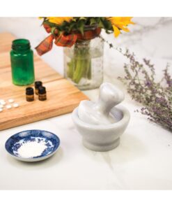 HIC Kitchen HIC Mortar and Pestle Set, 3.8 x 4 x 3.8 inches, Marble 26 615pnafQzQL