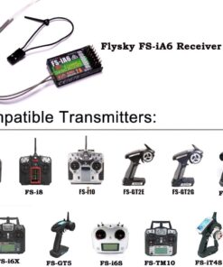 GoolRC Flysky FS-i6 AFHDS 2A 2.4GHz 6CH Radio System Transmitter for RC Helicopter Glider with FS-iA6 Receiver Mode 2 24 615r8ibGprL