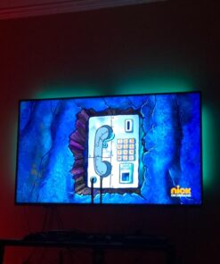 Nexillumi LED Strip Lights 6.56ft TV LED Backlight for 24 Inch-60 Inch TV RGB LED Strip USB Powered, APP Control Sync to Music, Bias Lighting, 5050 RGB for Mirror, PC, Android iOS 65 615ufZFlEBL