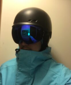 ZIONOR X4 Ski Goggles Magnetic Lens - Snowboard Snow Goggles for Men Women Adult A0 Vlt 13.67% Blue Lens Blue Frame 70 615wQN90M4L