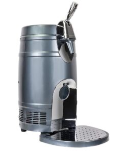 Koolatron KTB05BN 5L Mini Beer Cooler with Dual Taps for Gravity or Pressurized Top Dispensing Kegs, Includes 12V DC and 110V AC Adaptor, Black 10 615wtWchFL