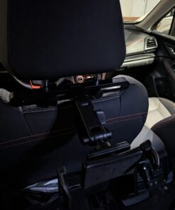 Macally Car Headrest Tablet Holder, Adjustable iPad Car Mount for Kids in Backseat, Compatible with Devices Such as iPad Pro Air Mini, Galaxy Tabs, And 7" to 10" Tablets and Cell Phones - Black 53 615yTP1JEwL