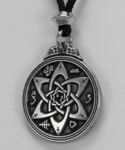 Pewter Talisman for Poets Writers and Actors Pentacle Pendant - 1.25 Inch Diameter 13 615z7dR0PFL
