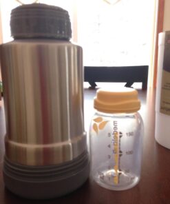 Tommee Tippee Portable Travel Baby Bottle and Food Warmer, Ideal for Travel, Thermal Insulation, Stainless Steel Flask with Leak-Proof Lid, BPA Free 36 616 mbhPQDL