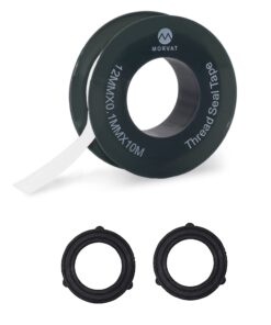 Morvat Heavy Duty Brass 2 way Y Splitter Garden Hose Hexagonal Connector with Comfortable Grip Shut Off Valves, Adapter for Water Tap, Outlet, & Spigot, Includes 2 Extra Rubber Washers & Teflon Tape 1 31 61606lTMlL 5