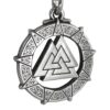Pewter Valknut Warrior's Knot Pendant Valkyrie Viking Necklace 29 6162FJhInrL