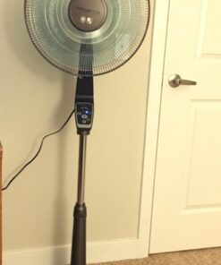 Rowenta VU5550 Turbo Silence Oscillating Fan, Standing Fan, 4 Speed Fan with Remote Control Turbo silence 4 speed fan 47 6164yIrzxFL