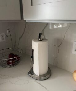 simplehuman Tension Arm Standing Paper Towel Holder, Brushed Stainless Steel Discontinued 17 616513Lii4L