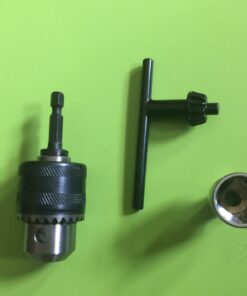 NEIKO 20754A 3/8” Drill Chuck Adapter | Chuck Drill for Impact Drivers with 1/4 Inch Quick Change Shank | Drill Converter Includes 1/2-Inch Adapter for Impact Guns | Hex to Chuck Drill Bit Adapter Hex to Chuck Adapter Keyed 23 6166E11YhUL