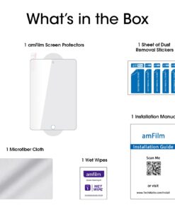 amFilm Screen Protector for iPad Mini 5/iPad Mini 4, Tempered Glass, 1 Pack 24 6168OTNWptL