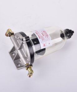 Alternative view of Diesel fuel water separator filter Stainless steel element Bowl Fuel Tank Filter Top Cap big flow Universal