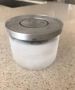 Balchy 5-Piece Canisters Sets with Silicone Seal Borosilicate Glass Jars Vacuum Seal for Tea Coffee Sugar Pop Flour Canister for Kitchen large 31 616D5 JGkkL