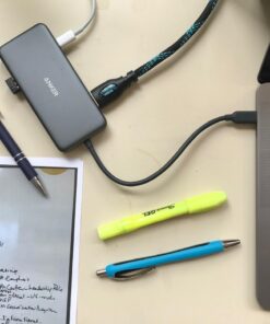 Anker USB C Hub Adapter, PowerExpand+ 7-in-1 USB C Hub, with 4K USB C to HDMI, 60W Power Delivery, 1Gbps Ethernet, 2 USB 3.0 Ports, SD and microSD Card Readers, for MacBook Pro and Other Laptops 37 616DGljaaNL