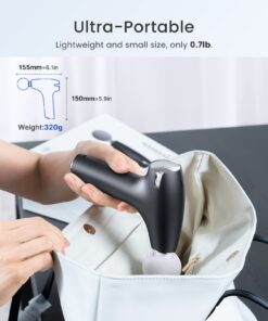 RENPHO Lite Massage Gun with Heat, Mini Massage Gun Deep Tissue, Type C Charging Portable Body Deep Tissue Massager Gun, Quiet Percussion Muscle Massage Gun, Gift for Mom-FSA and HSA Eligible Grey 33 616H0WI8G9L