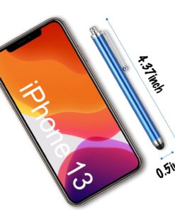 Stylus Pen, IC ICLOVER 10PCS Long Styli Metal Touch Screen Pen for iPhone 14/13/12/11/PRO/Max/SE2/X/XS/Plus, iPad, iPod, Samsung, Android, Kindle, Tablet PC, Barnes & Noble, 10 Colors White 18 616JkrnvUL