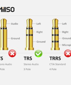 MillSO 1/4 to 3.5mm Headphone Adapter TRS 6.35mm 1/4 Male to 3.5mm 1/8 Female Stereo Jack Audio Adapter for Amplifiers, Guitar, Keyboard Piano, Home Theater, Mixing Console, Headphones - 12inch/30CM 1 FT / 0.3 M Blue 28 616KEbwKOUL