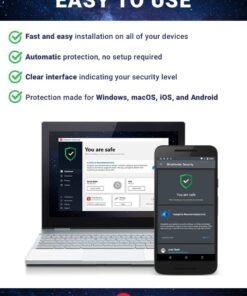 Bitdefender Total Security 2024 – Complete Antivirus and Internet Security Suite – 5 Devices | 1 Year Subscription | PC/Mac | Activation Code by Mail Mailed Keycard 13 616NFgQX1ML