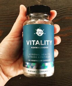Vitality Adrenal Health & Cortisol Manager – Fight Fatigue, Feel Calm & Balanced – Healthy Cortisol, Focused Energy – Ashwagandha Supplement with Rhodiola, L-Tyrosine, Holy Basil – 60 Veg Capsules 41 616O7ZlGbCL