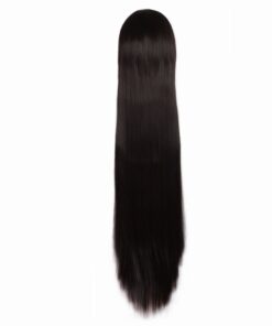 MapofBeauty 40 Inch 100 cm Black Long Straight Cosplay Costume Wig Fashion Party Wig 22 616QaHsbNvL