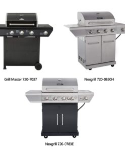 Hongso PPG371 (4-Pack) Porcelain Steel Heat Plate, Heat Shield, Heat Tent, Burner Cover, Vaporizor Bar Replacement for Grill Master 720-0697, 720-0737, Nexgrill 720-0830H, 720-0783E Gas Grill Models 4 17 616S8RiqgTL