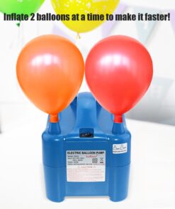 LotFancy 680W High Power Electric Balloon Pump, 110V-120V Balloon Inflator Pump for Party Decoration, Portable, Dual Nozzle Air Balloon Filler Machine, Fast & Efficient 19 616TcpGSKOL